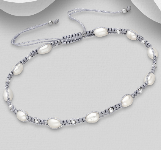 Knotted Freshwater Pearl Bracelet