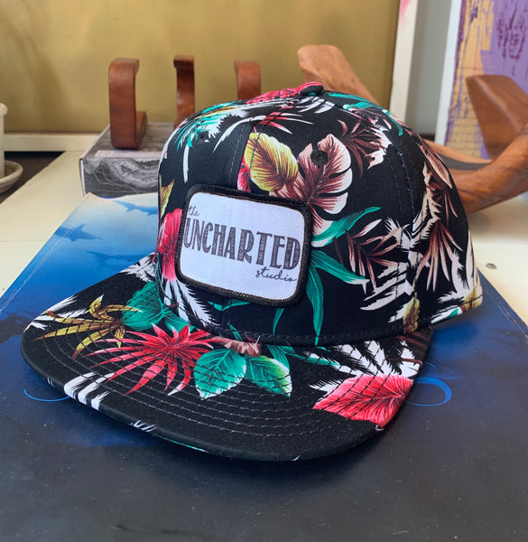 Uncharted Tropical Print Snapback Hat