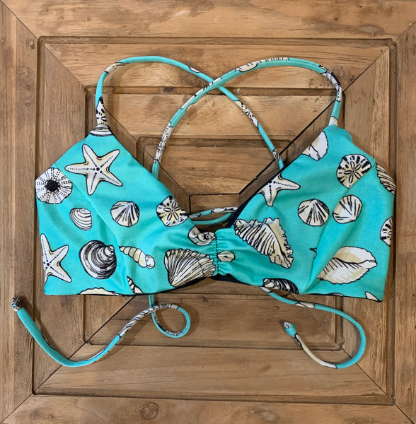 Seaglass Swimwear #356 - Bralet Bikini Top with Lace Up Back