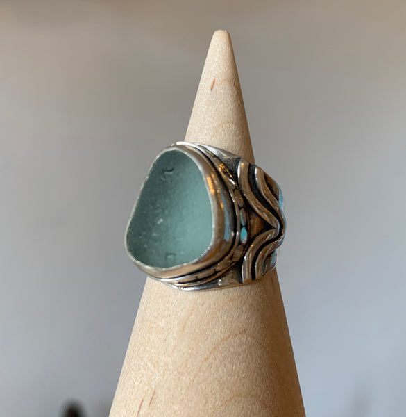 Rincon Seaglass Rings by Joya Del Mar