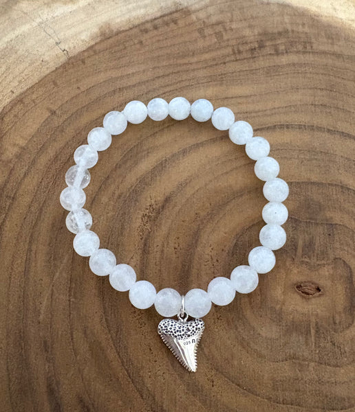 Sterling Silver and Stone Bead Bracelet