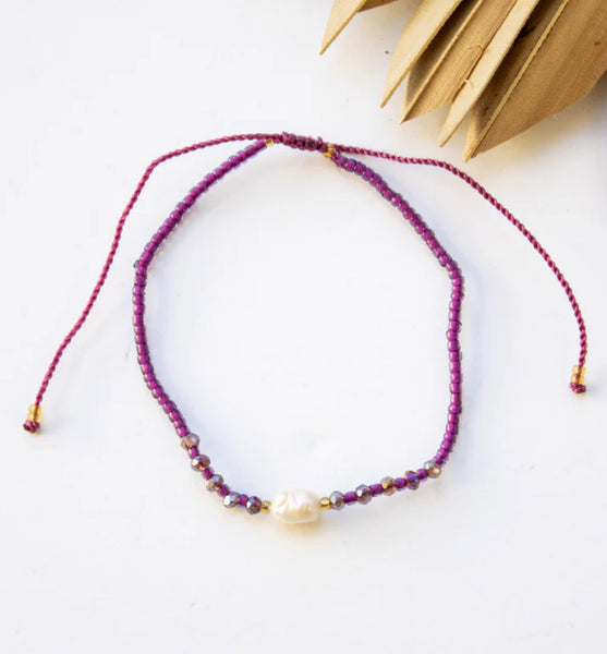 Beaded Pearl Bracelet