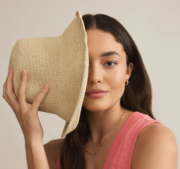 Straw Bucket Hat
