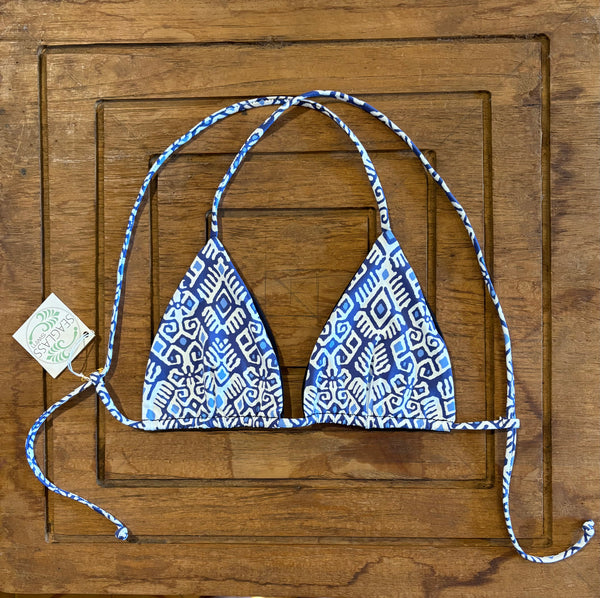 Seaglass Swimwear #323 Crossback Triangle Bikini Top Reversible