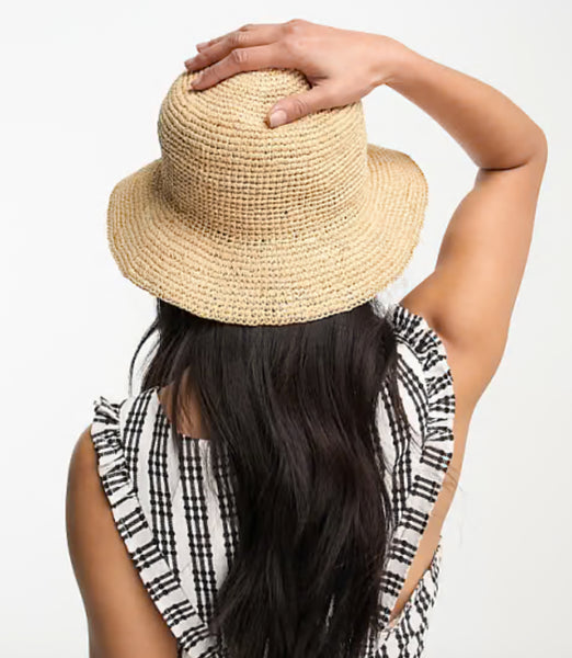 Straw Bucket Hat