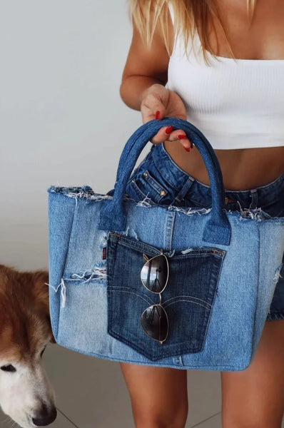 un/done Repurposed Vintage Denim Bags