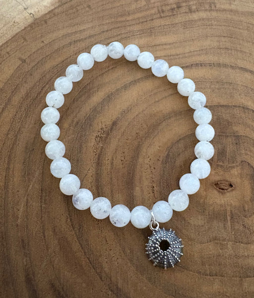Sterling Silver and Stone Bead Bracelet