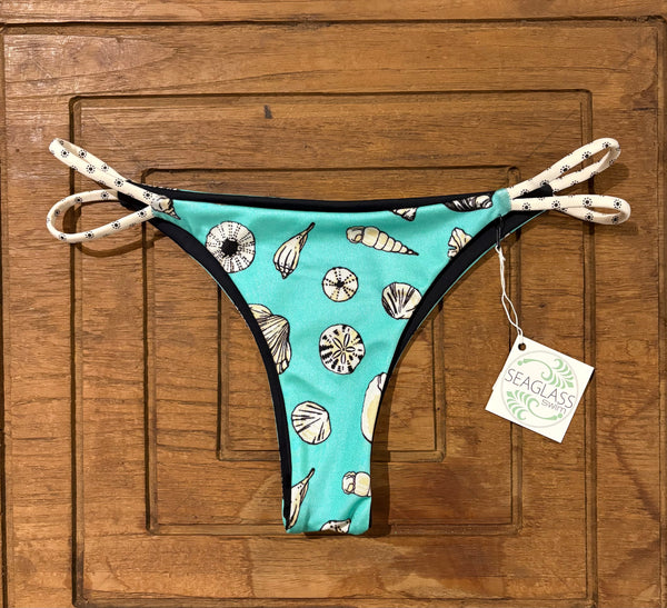 Seaglass Swimwear #256 - High Cut Brazilian Bikini Bottom