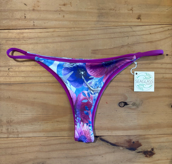 Seaglass Swimwear #256 - High Cut Brazilian Bikini Bottom