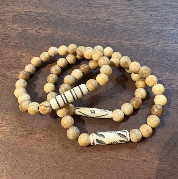 Stone and Bone Bracelet