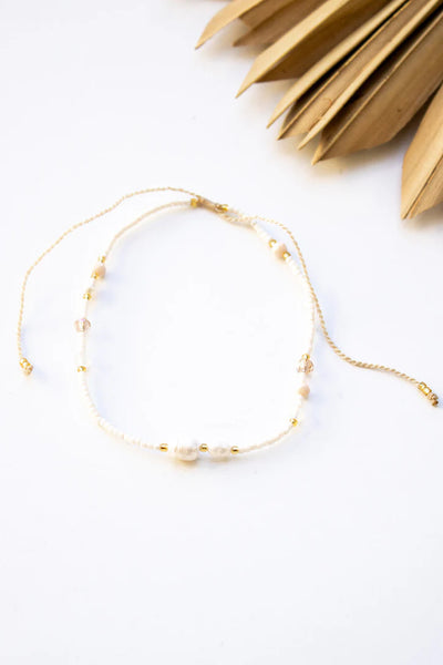 Beaded Pearl Anklet