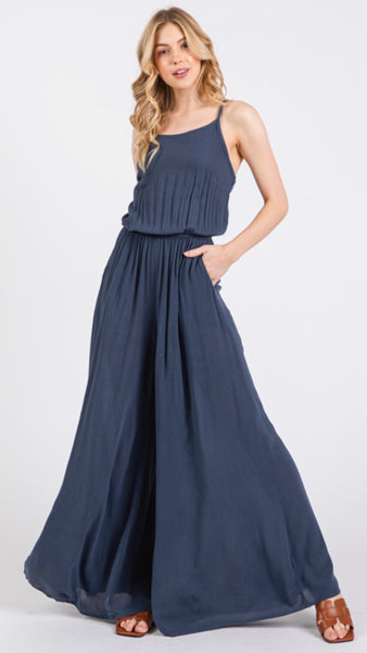 Washed Crepe Jumpsuit