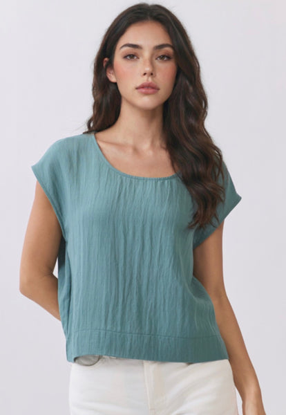Boxy Rayon Top