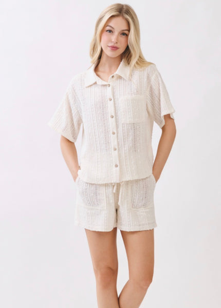White Eyelet Match Set