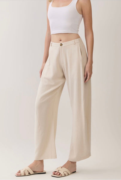 Linen Barrel Pant
