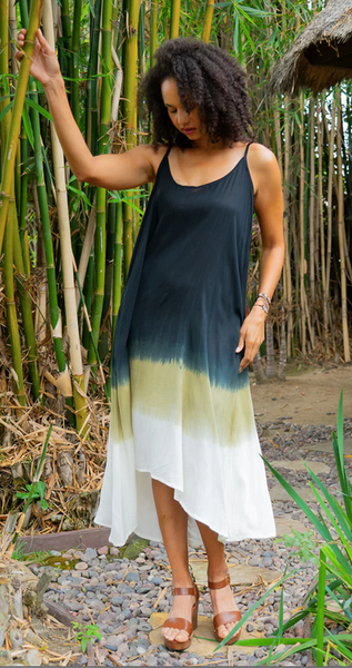 Dip Dyed High Low Dress