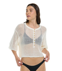 Eidon White Crochet Top