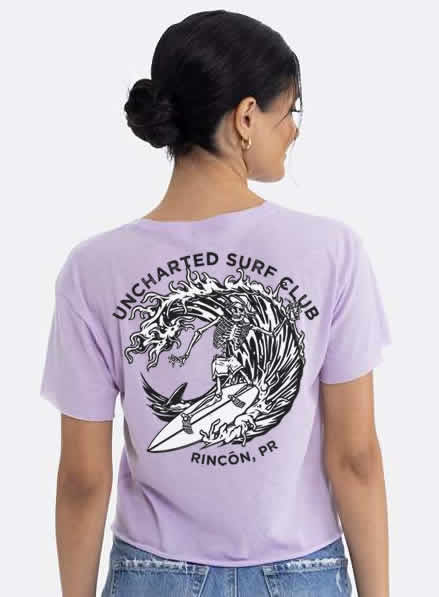 Cropped Uncharted Surf Club Tee