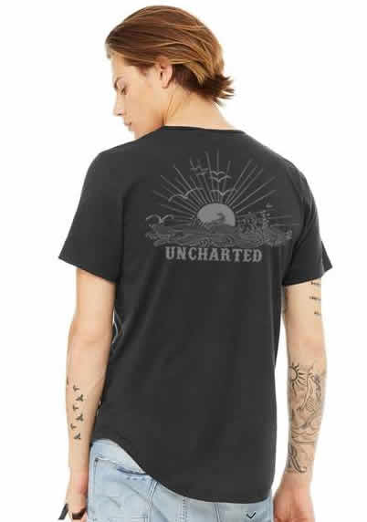 Uncharted Horizons Curved Hem Tee