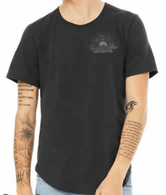 Uncharted Horizons Curved Hem Tee