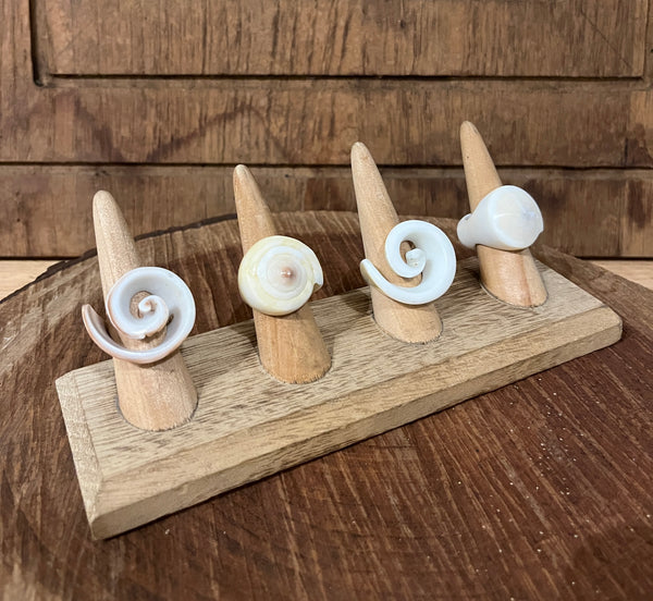 Cut Cone Shell Rings