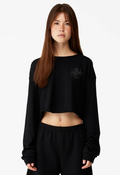 Cropped Octopus Longsleeve Tee