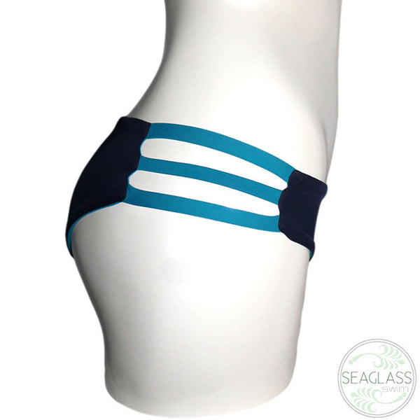 Seaglass Swimwear #230 Cali Cage Bottom Triple Side Strap - The Uncharted Studio