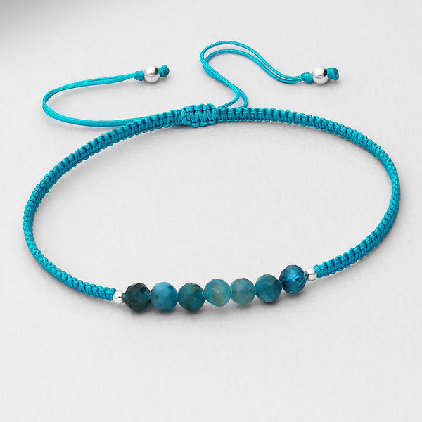 Gemstone and Sterling String Bracelets