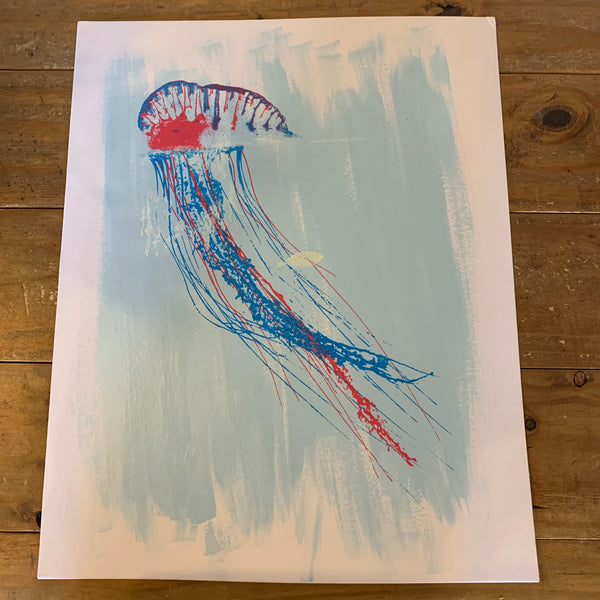 Mixed Media Jellyfish Art