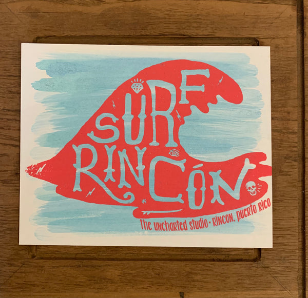 Mixed Media Surf Rincon Print