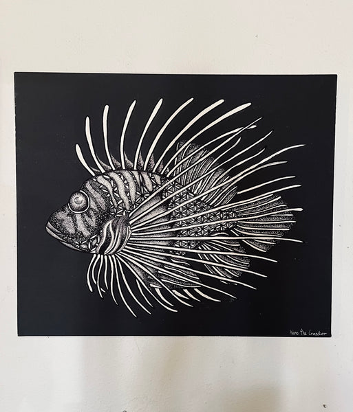 Original Lionfish Painting by Kano The Creator