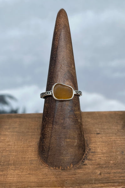 Rincon Seaglass Rings by Joya Del Mar