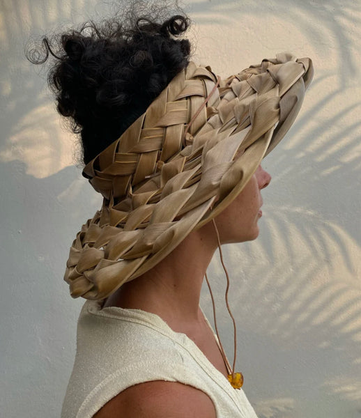 Hand Woven Palm Frond Hat
